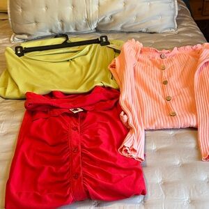 Stylish Red and Pink Women's Dresses